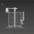 vertical mixing barrel mixing barrel 3d model