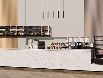 Modern Bar 3d model