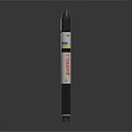 Tall Tsirkon 3 Rocket With White Section Blue Yellow Stripes On Dark Background