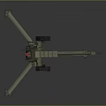 laser tower turret turntable sci-fi tower defense game tower defense sci-fi turret game turret game turret 3d model