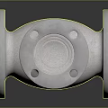 Stainless Steel Industrial Valve With Flange Connection And Durable Metal Construction