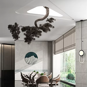 New Chinese Hall Meeting Room 3d model