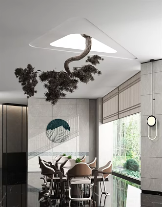 New Chinese Hall Meeting Room 3d model