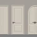 Different Styles Of Double Doors Design With Vertical Stripes Flat Panel Square And Arched Shapes
