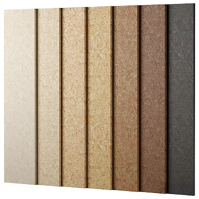 High Quality Colored Decorative Panels With Wood Grain And Textured Surfaces 3d model
