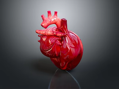 Detailed Anatomical 3D Heart Model Medical Device for Educational Use 3d model