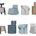 Stylish Children's Chairs with Various Creative Designs Comfortable Seats and Safe Construction for Kids