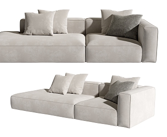 Modern Poliform Multiplayer Sofa 3d model