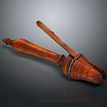 Traditional Handcrafted Wooden Mortar And Pestle For Grinding Spices In Home Kitchen
