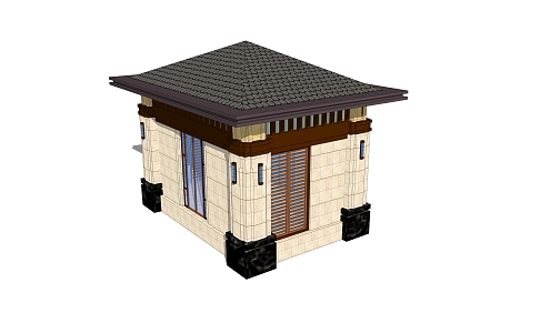 New Chinese Pavilion 3d model