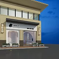 World Changer Café 555 10th Ave Beige Building With Large Windows Potted Plants Evening Sky