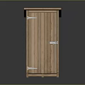 Wooden Outdoor Storage Cabinet With Lockable Door And Vertical Structure For Garden Use
