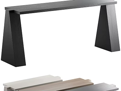 Modern Minimalist Desk With Sturdy Structure And Various Color Options 3d model
