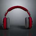 Red Over Ear Headphones With Soft Padding And Modern Stylish Design