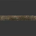 Arbor Trunk With Twisted Texture And Rough Brown Green Surface