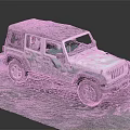White Jeep With Black Soft Top Open Doors On Gray Pavement