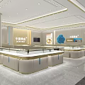 China Gold Jewelry Store Featuring Modern Decor Luxury Display Cases Sofa And Round Rug