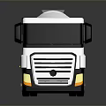 3D Render Of Modern White Concrete Mixer Truck With Rotating Drum Cab And Wheels