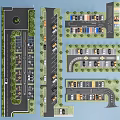 Eco Parking Lot Design With Landscaped Greenery And Sustainable Parking Spaces Layout