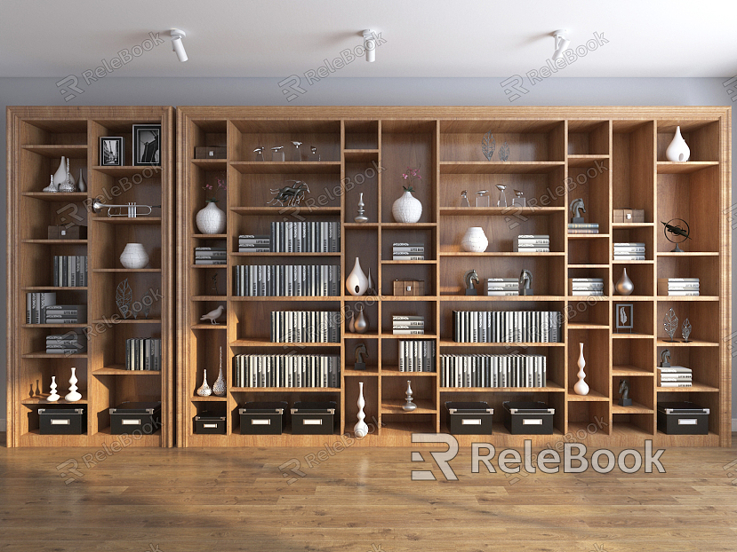 Modern bookcase model