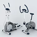 Sports Equipment Elliptical Trainer And Stationary Bike With Modern Design For Home Fitness