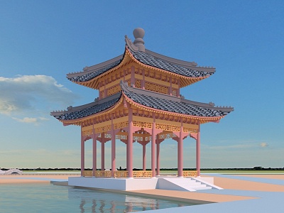 New Chinese Ancient Architecture model