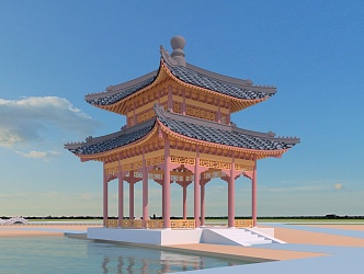 New Chinese Ancient Architecture 3d model