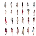 Many Women Showcasing A Variety Of Fashion Outfits And Styles