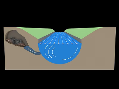 Reptile Habitat in Natural Water Area with Green Vegetation and Muddy Banks 3d model Reptile Habitat in Natural Water Area with Green Vegetation and Muddy Banks 3d model