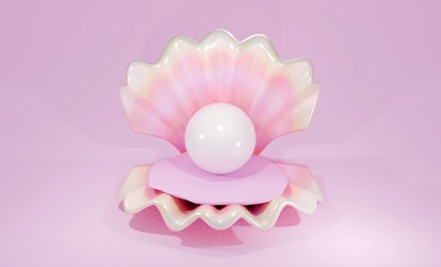 shell pearl 3d model