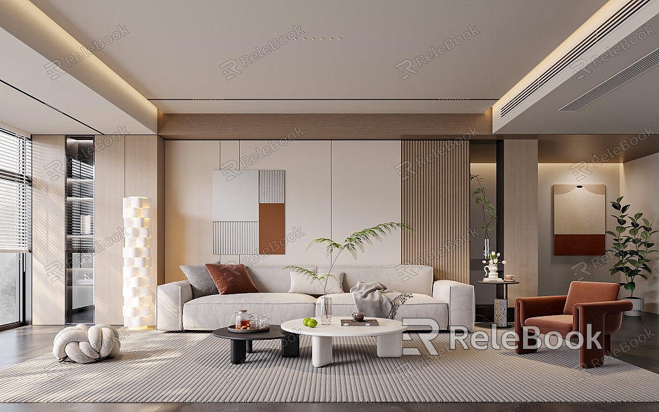 modern living room model