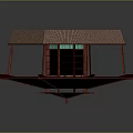 Octagonal Wooden Equipment Structure With Corrugated Panels Platform And Green Core