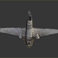 Modern Scrap Plane Crash Damaged Plane Crashed Plane 3d model