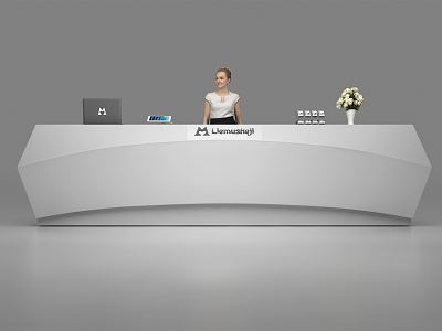 Modern reception desk model