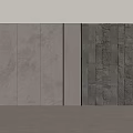 Building Exterior Wall Sample Display Featuring Rough Light Colored Wooden And Dark Stone Textures