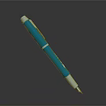 Blue Metallic Accent Pen With Smooth Writing For Everyday Use Essentials