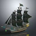 retro ship ancient ship ancient warship large ancient ship ancient warship 3d model