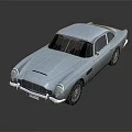 Light Blue Classic Sports Car With Vintage Design And Sleek Exterior