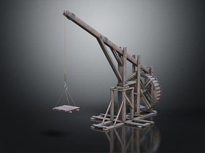 Modern Crane Vintage Crane Vintage Crane Medieval Crane 3d model