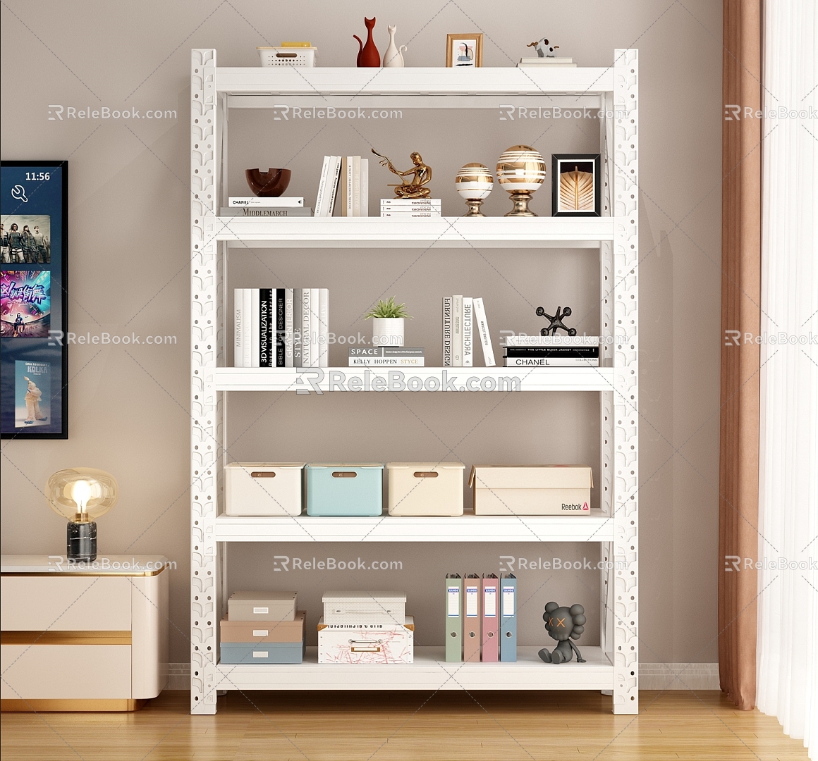 Industrial Shelf Storage Rack 3d model