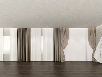 Modern Curtains 3d model