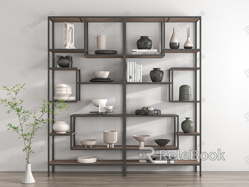 Storage Rack Decorative Cabinet Storage Cabinet Display Cabinet Accessories Ornaments Combination Books Books model