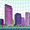 Modern High Rise Residential Buildings With Glass Facades And Surrounding Greenery
