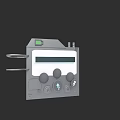 Electronic Control Unit With Digital Display Buttons Knobs And Interface Ports