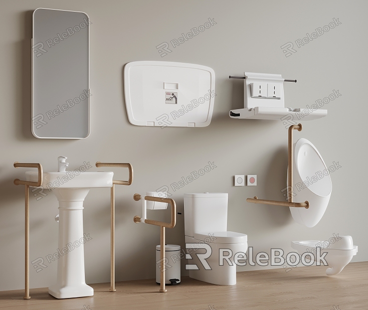 Modern barrier-free toilet third toilet disabled toilet model