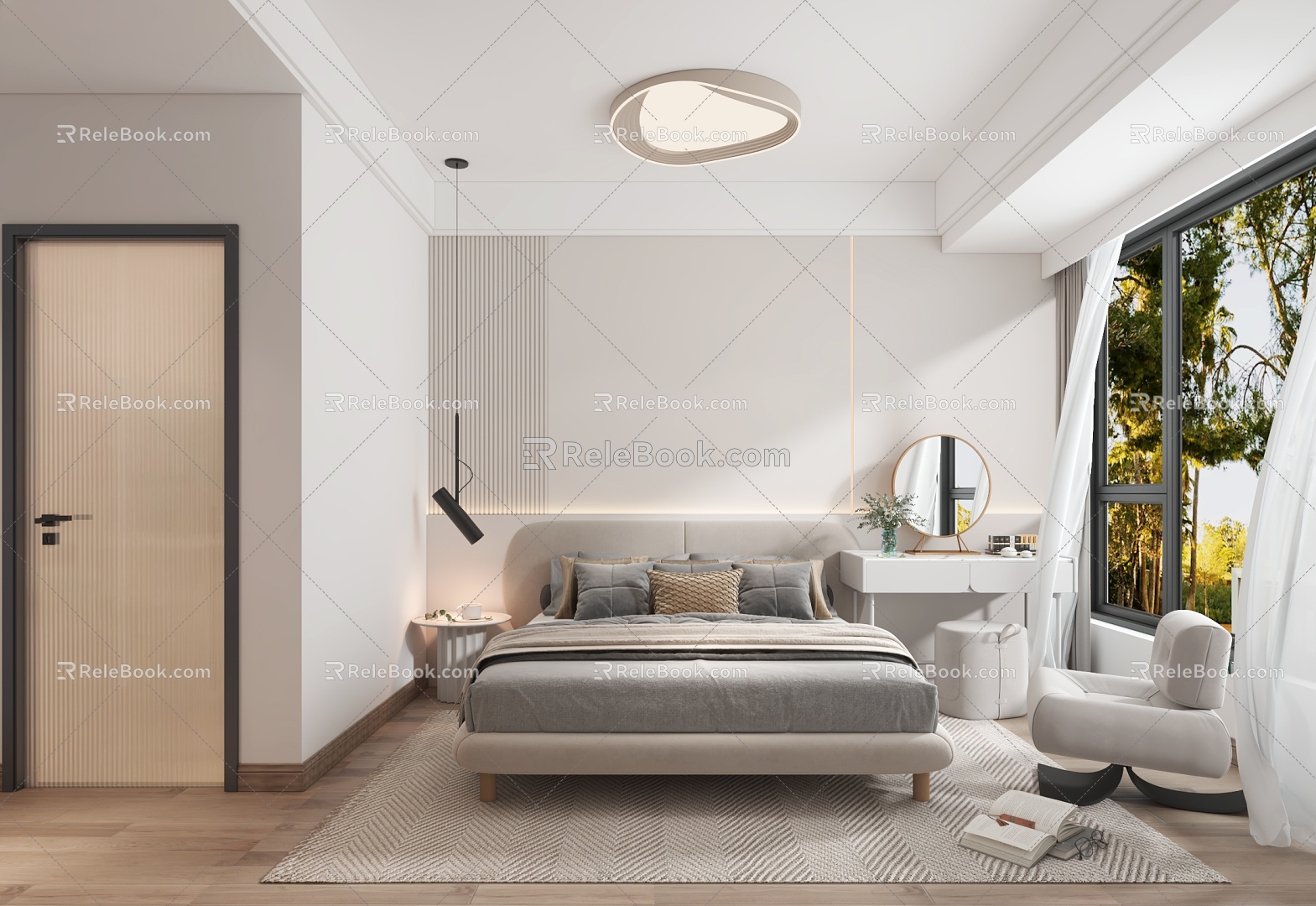 Modern Bedroom Room 3d model