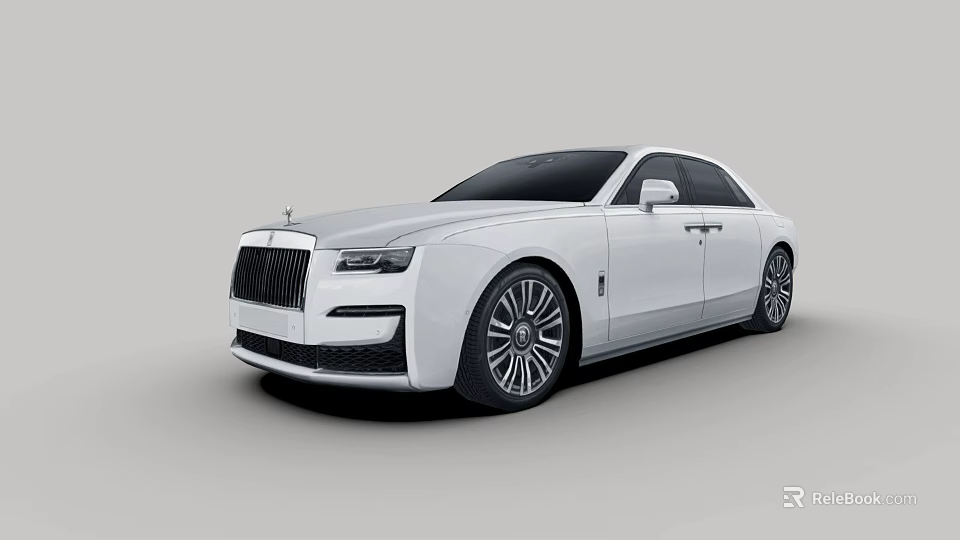 Stylish White Modern Luxury Sedan With Sleek Exterior Design And Alloy Wheels 3d model 