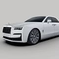 Stylish White Modern Luxury Sedan With Sleek Exterior Design And Alloy Wheels