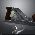 Vintage Carpentry Plane With Metal Body And Wooden Handles For Woodworking