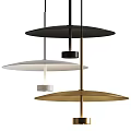 Modern Black White Gold Disc Shaped Pendant Lights For Interior Design Home Decor